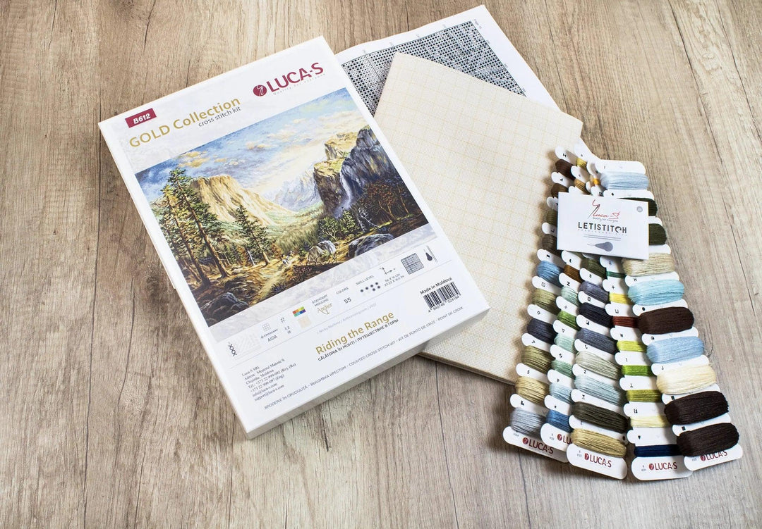 Riding the Range B612L Counted Cross-Stitch Kit
