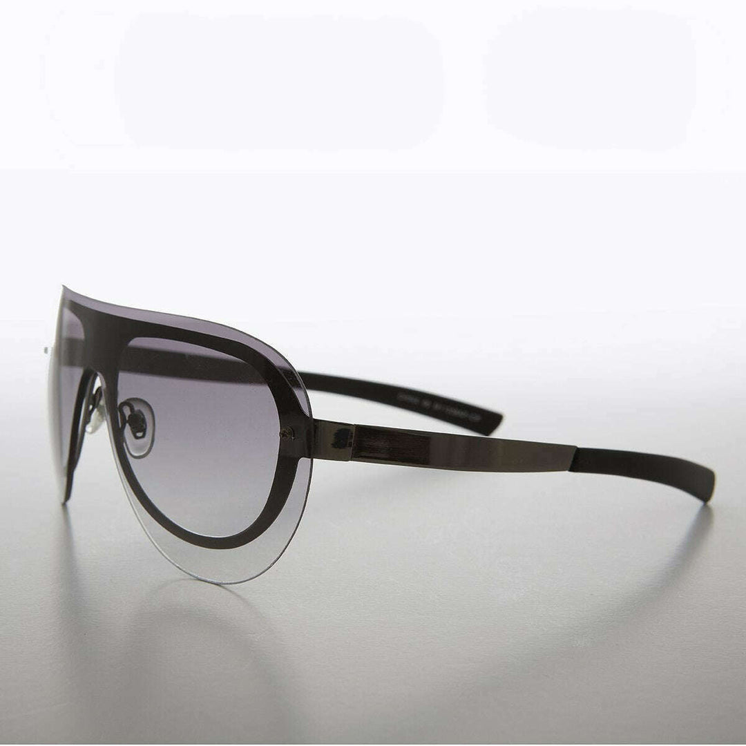 Rimless Aviator with Color Lenses- Devo