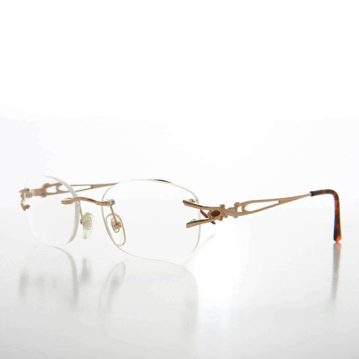 Rimless Readers with Metal Temples - Nicky