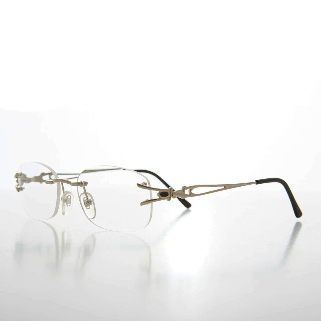 Rimless Readers with Metal Temples - Nicky