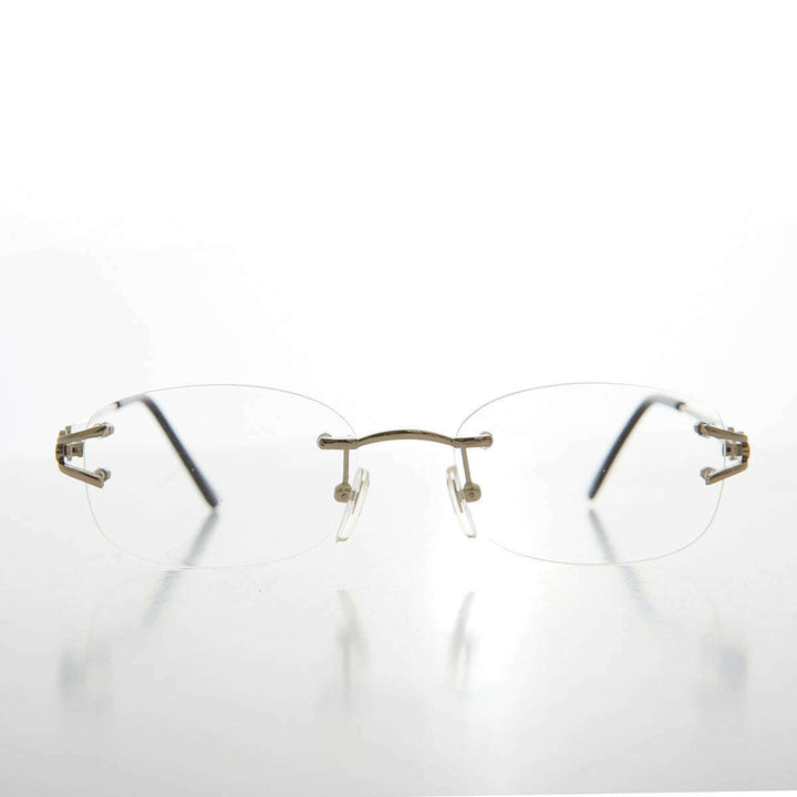 Rimless Readers with Metal Temples - Nicky