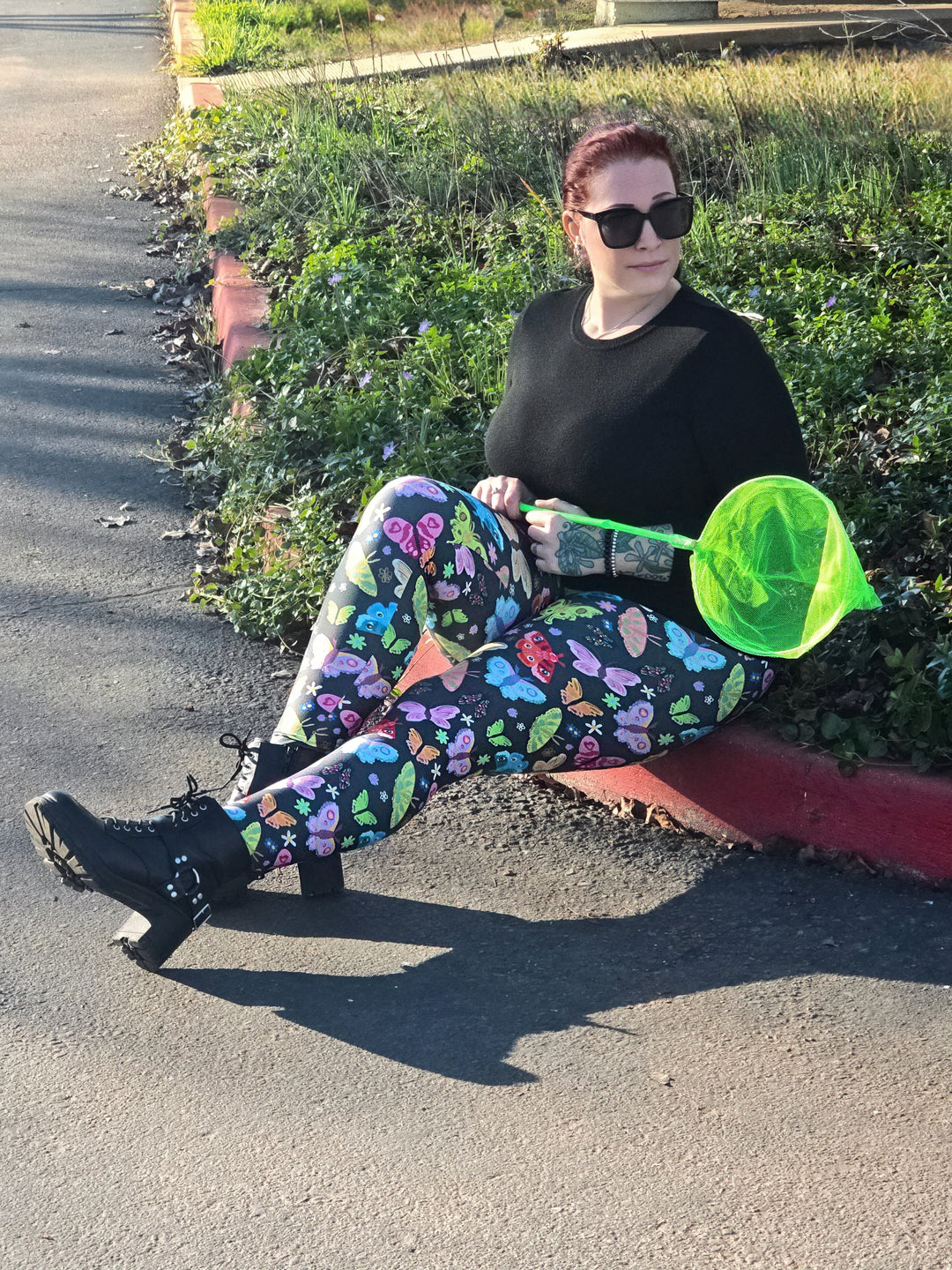 Rainbow Butterflies Leggings - High-quality Handcrafted Vibrant Spring Easter
