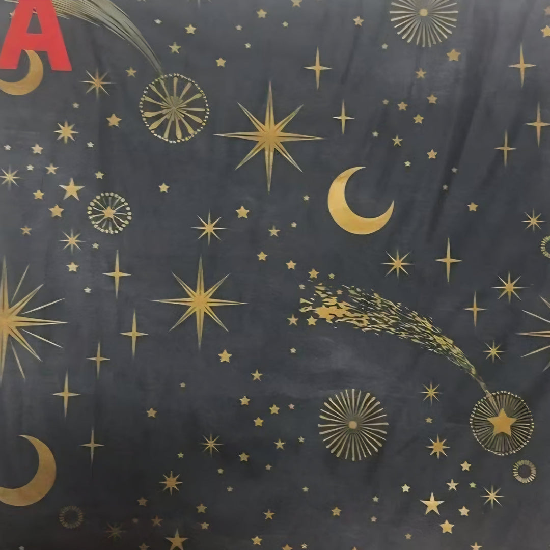 Cosmic Night Leggings - High-quality Handcrafted Vibrant Witchy Celestial Moon Stars