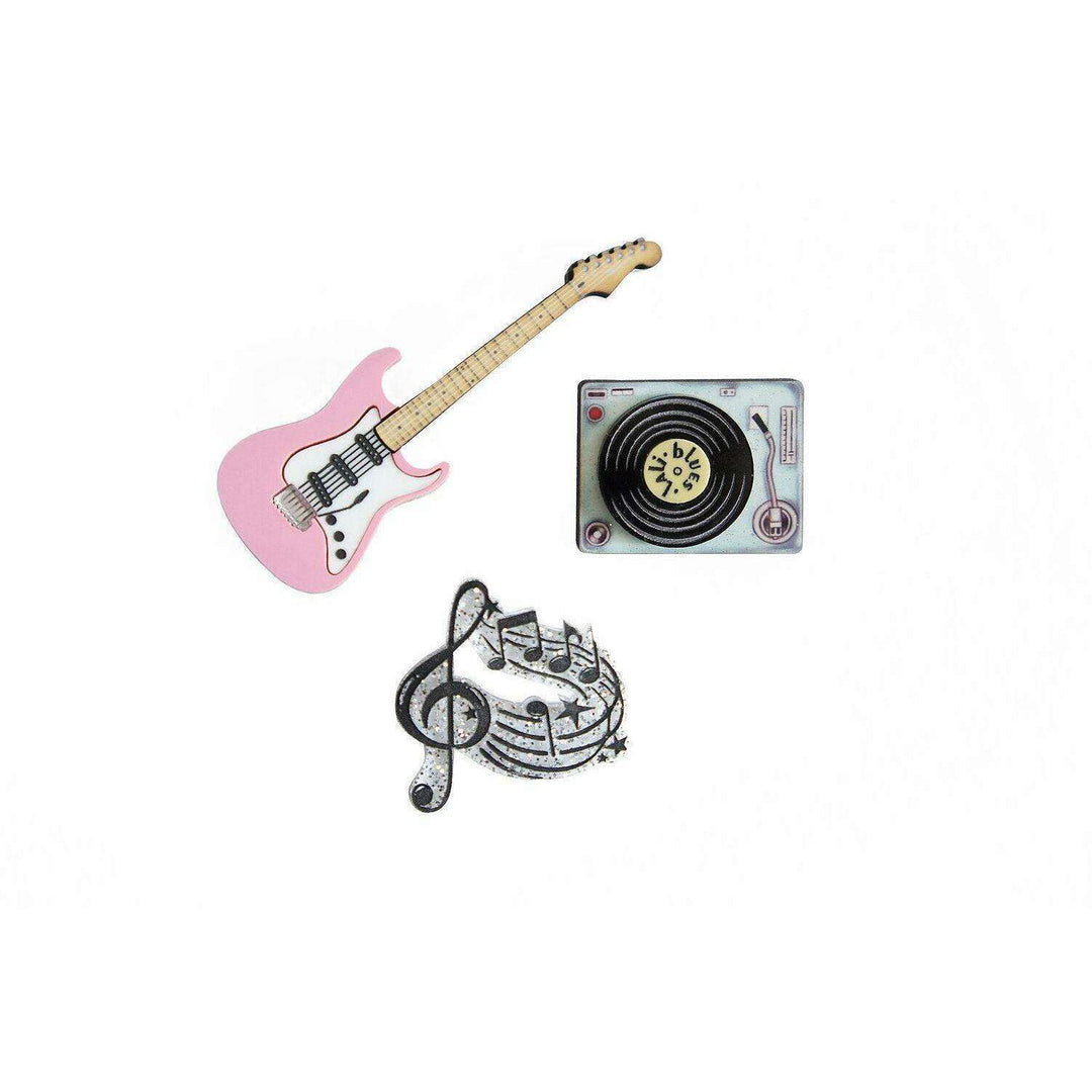 Rock and Roll Brooches Set of 3 by Laliblue - Quirks!