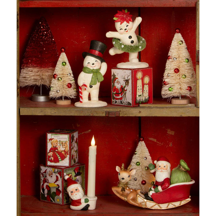 Rocking Santa in Sleigh by Bethany Lowe Designs, image 5