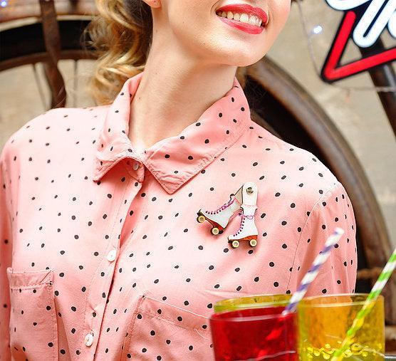Roller Skates Brooch by Laliblue - Quirks!
