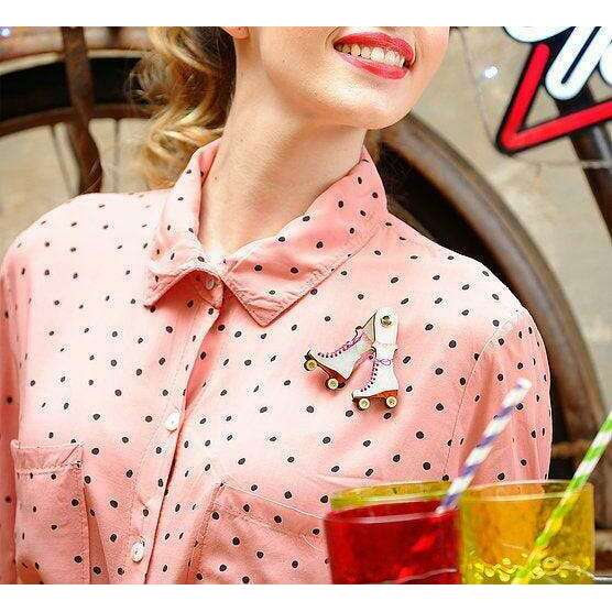 Roller Skates Brooch by Laliblue - Quirks!