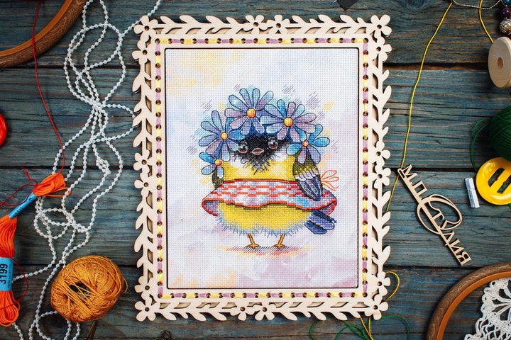 Romantic Bird SM-299 Counted Cross Stitch Kit