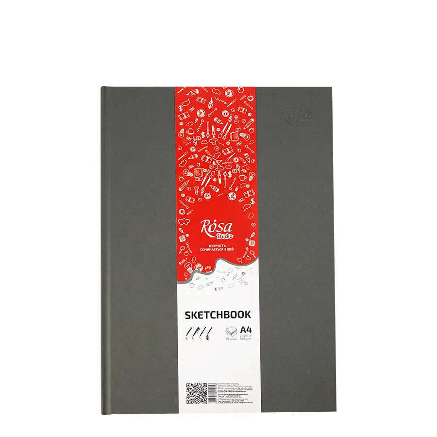 Rosa Studio Sketchbook A4 (8.27*11.69 inches). 8.68 lb/in. 96 page.
