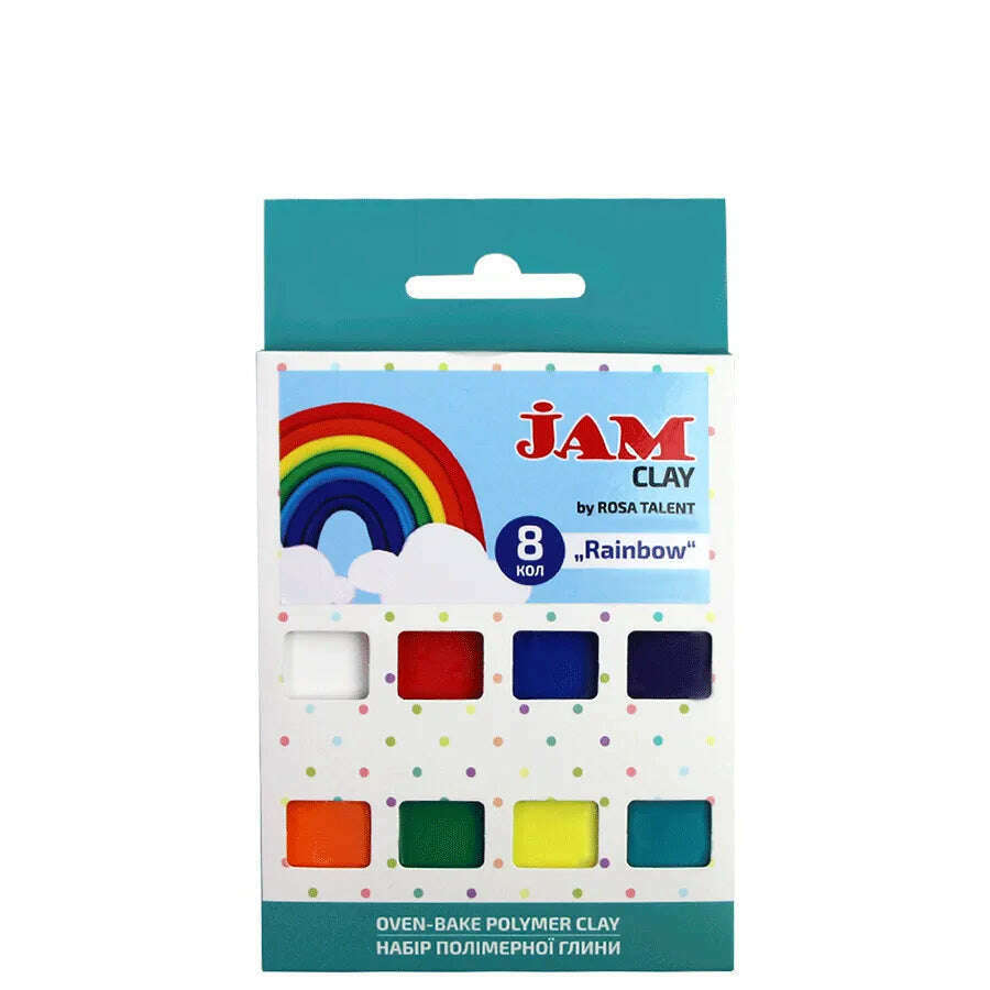 Rosa Talent Rainbow - Polymer Clay Set. 8*0.04 lb. Jam Clay.
