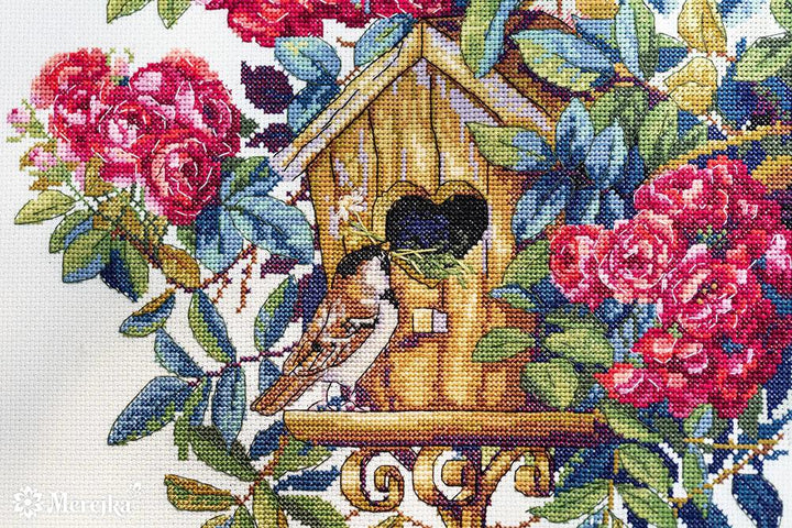Rose Bush K-150 Counted Cross-Stitch Kit