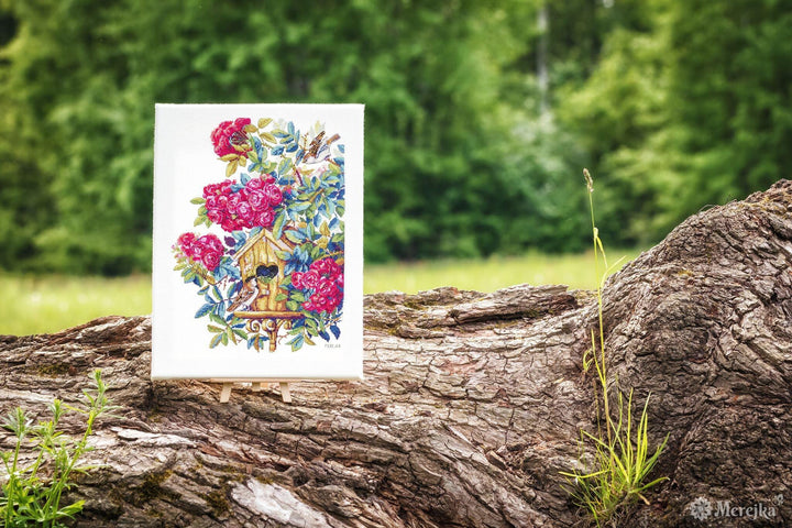 Rose Bush K-150 Counted Cross-Stitch Kit