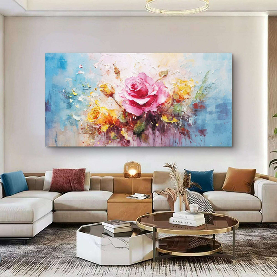 Rose Flower Wall Art