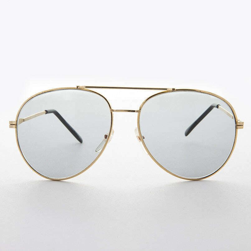 Round Aviator Sunglass with Transition Corning Glass Lens - Bermuda