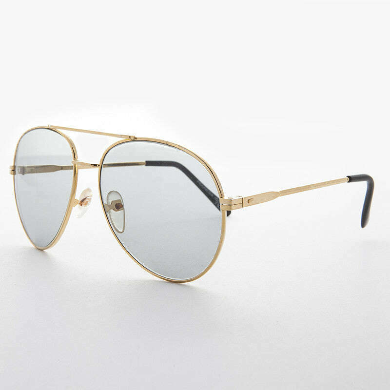 Round Aviator Sunglass with Transition Corning Glass Lens - Bermuda