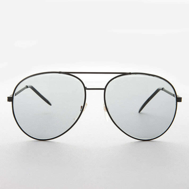 Round Aviator Sunglass with Transition Corning Glass Lens - Bermuda