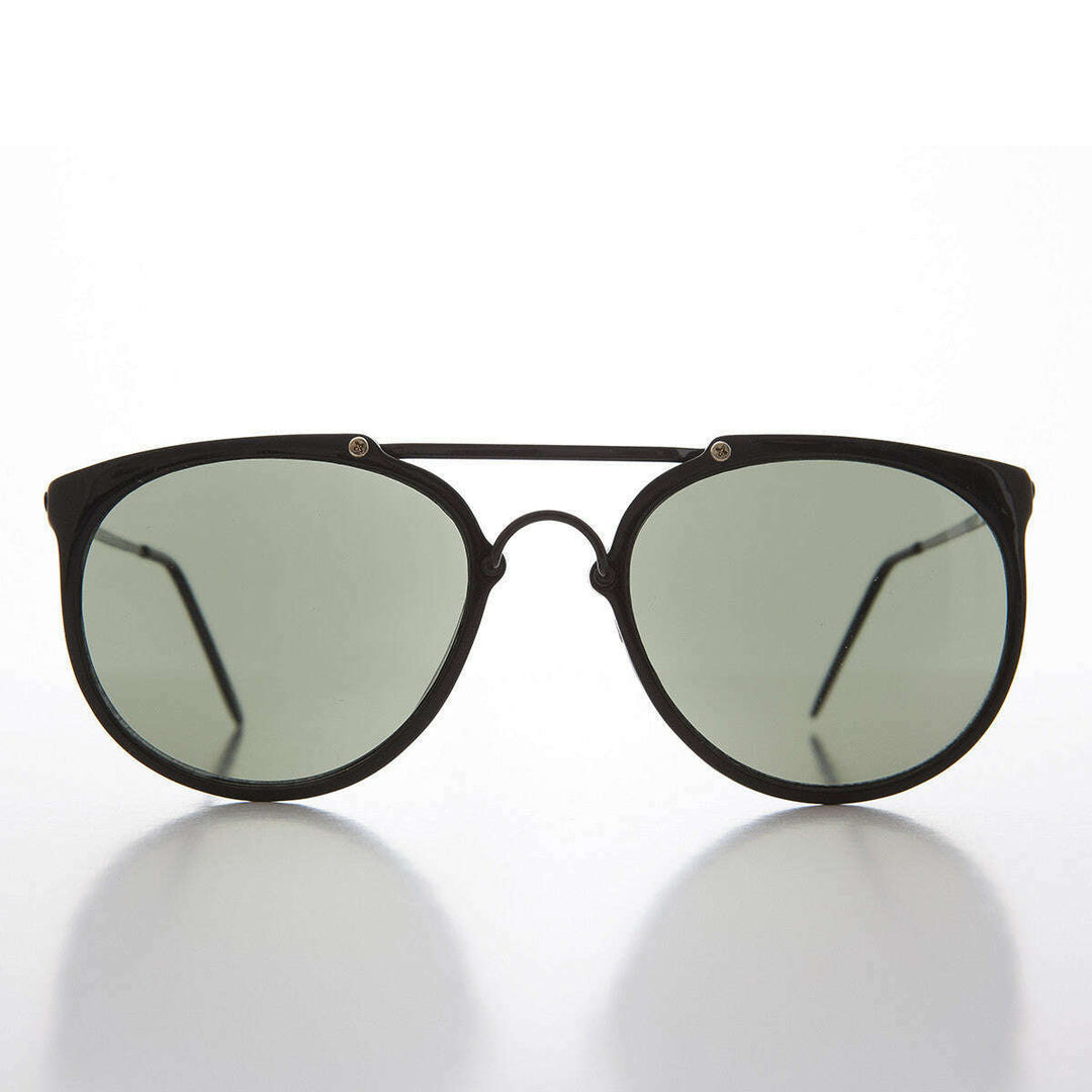 Round Crossbar Aviator Vintage Sunglasses  - Robbins