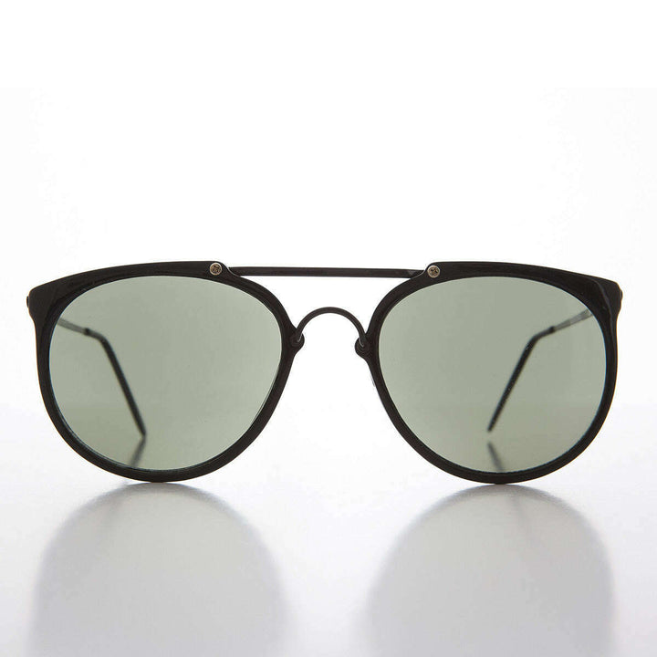 Round Crossbar Aviator Vintage Sunglasses  - Robbins