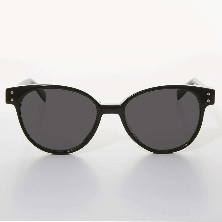 Round Horn Rim Cat Eye Women's Vintage Sunglass - Jackson