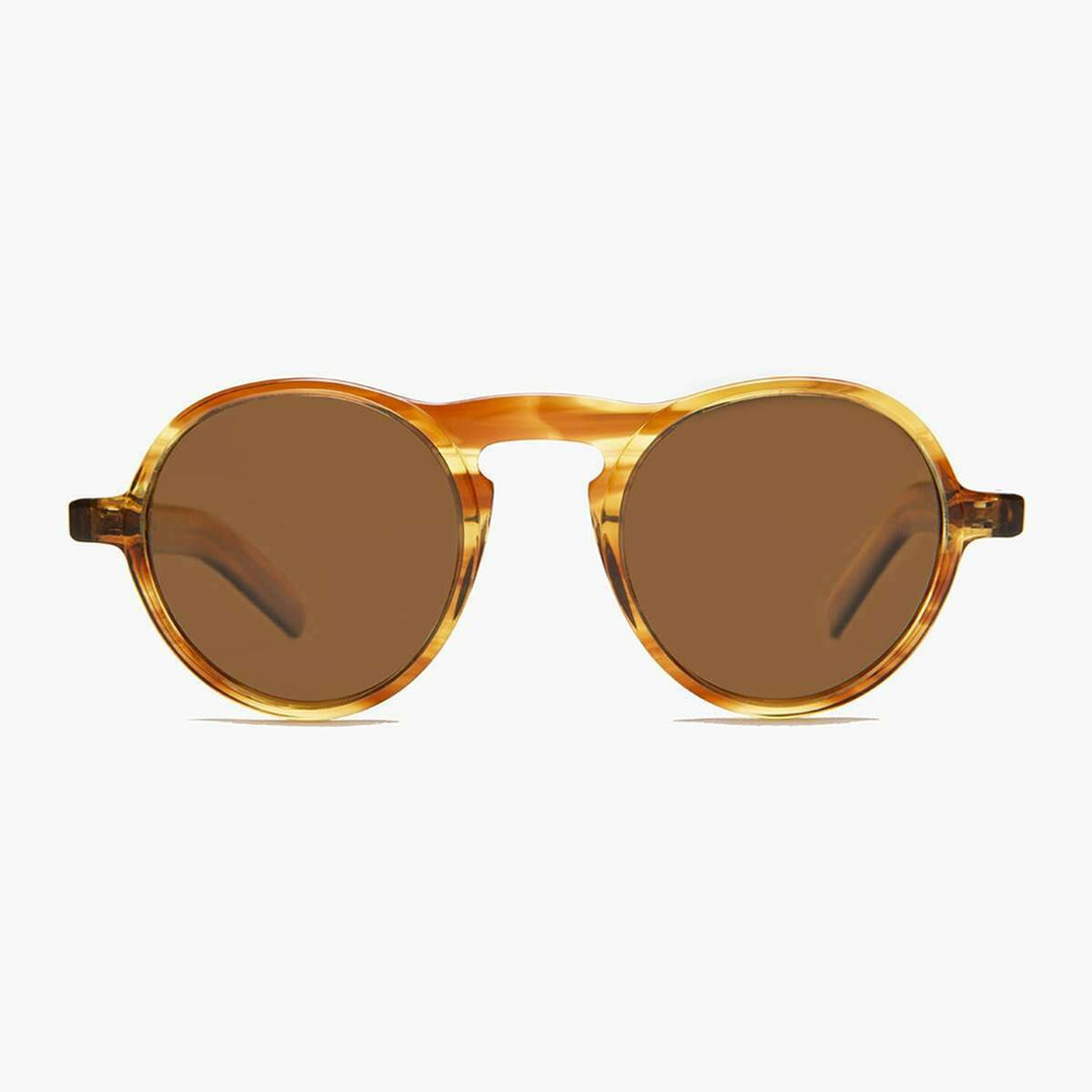 Round Retro Sunglass with Polarized Lens - Miami