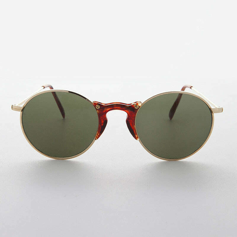 Round Unique Keyhole Bridge Vintage Sunglass - Ziggy