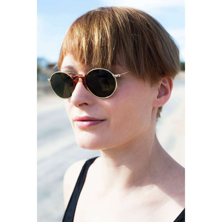 Round Unique Keyhole Bridge Vintage Sunglass - Ziggy