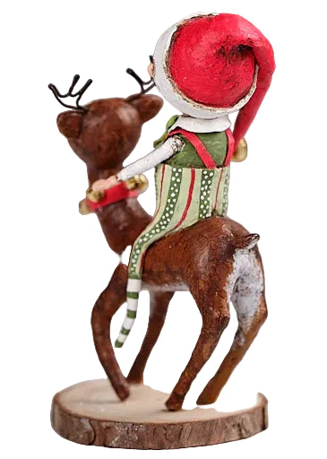 santa on reindeer lori mitchell