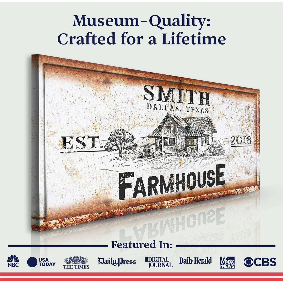 Rustic Farmhouse Personalized Sign III