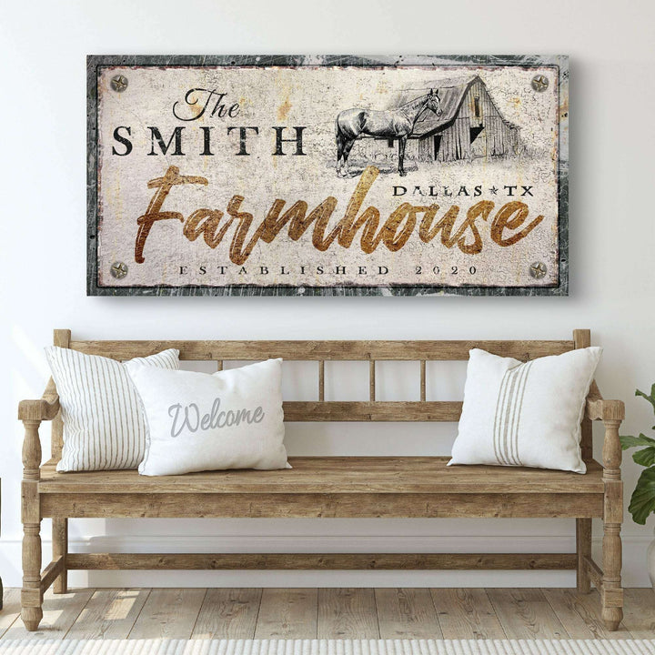 Rustic Horse Farmhouse Sign III