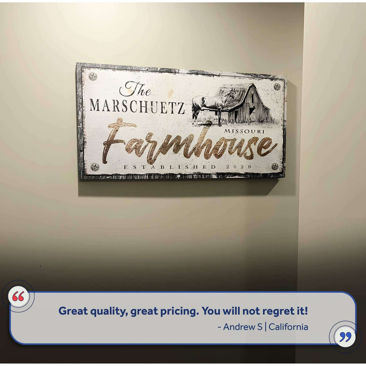Rustic Horse Farmhouse Sign III