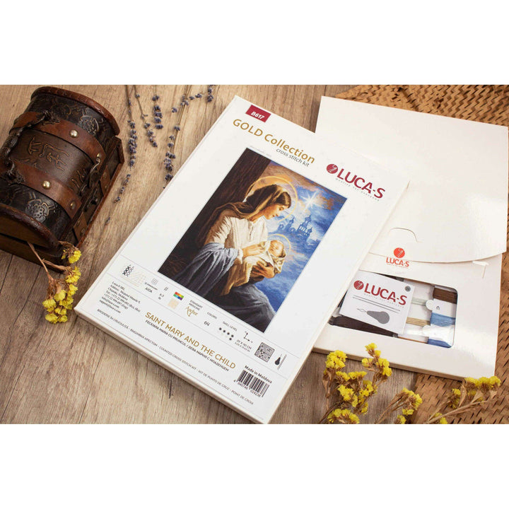 Saint Mary and The Child B617L Counted Cross-Stitch Kit