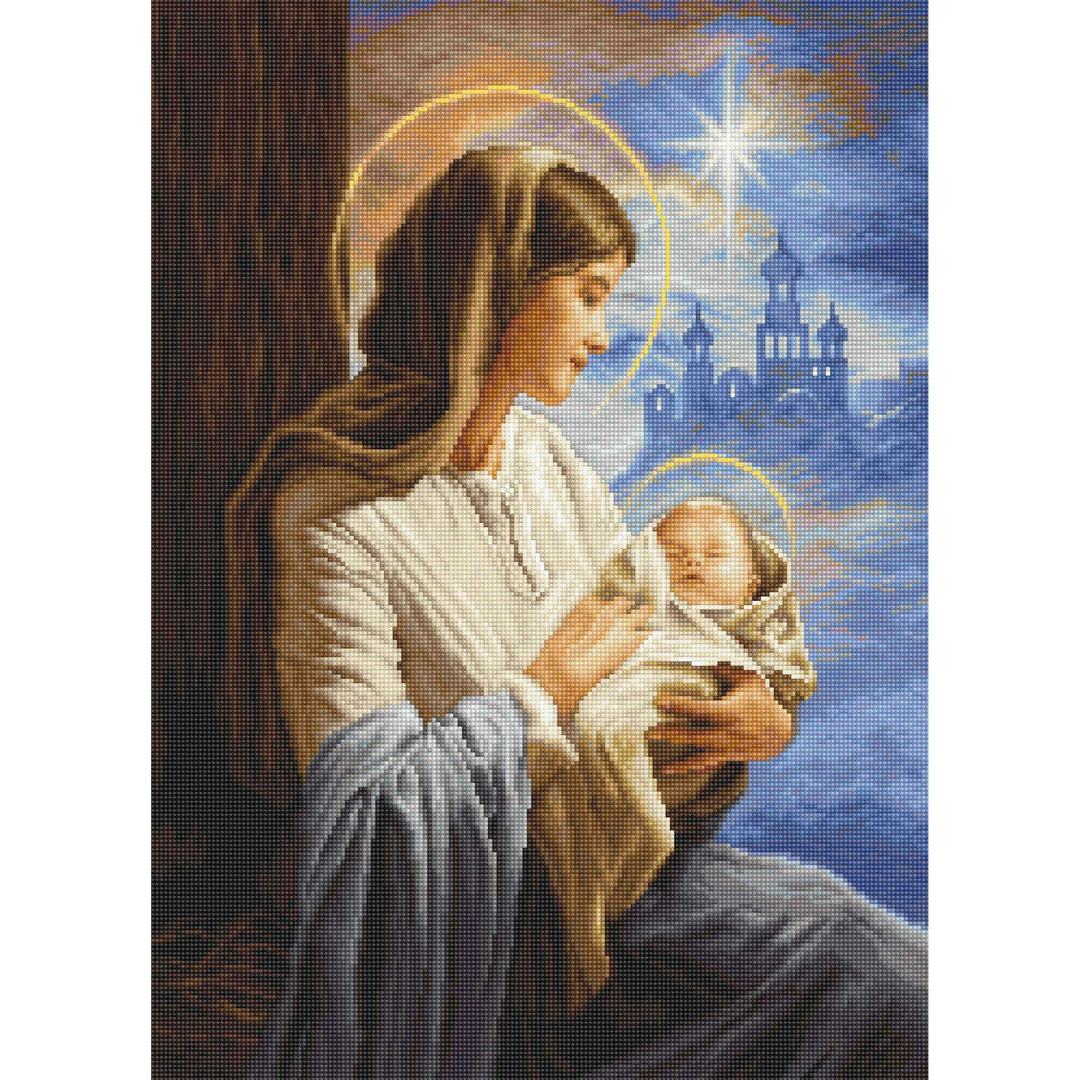 Saint Mary and The Child B617L Counted Cross-Stitch Kit