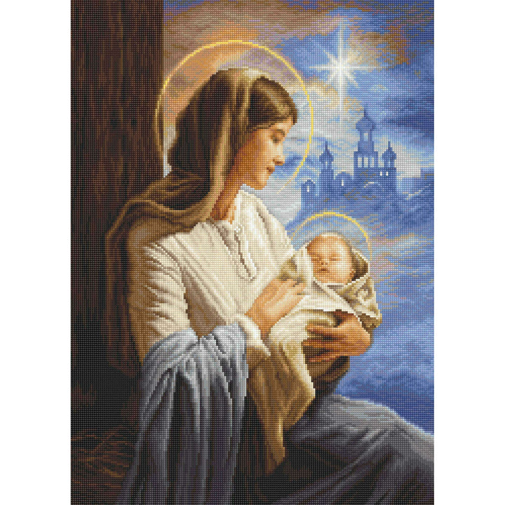 Saint Mary and The Child B617L Counted Cross-Stitch Kit