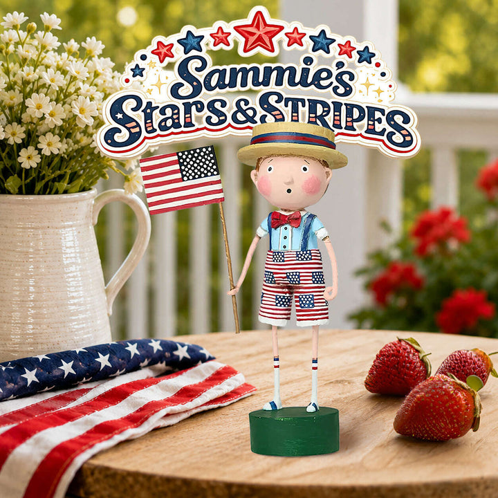 Sammie's Stars & Stripes Patriotic Lori Mitchell Figurine – view 4
