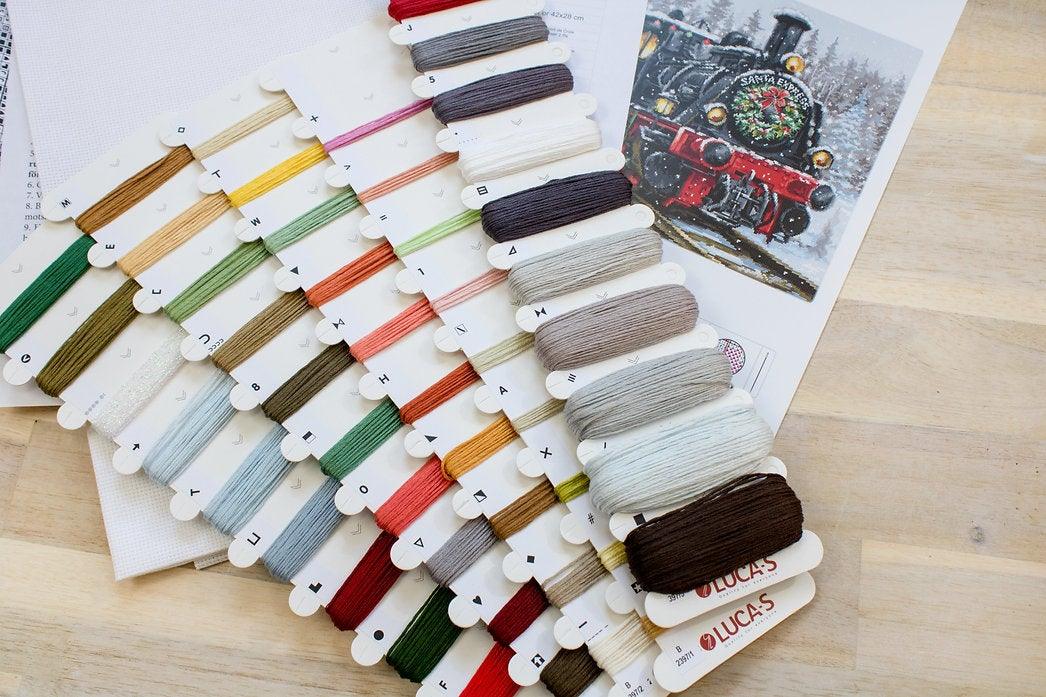 Santa's Express B2397L Counted Cross-Stitch Kit