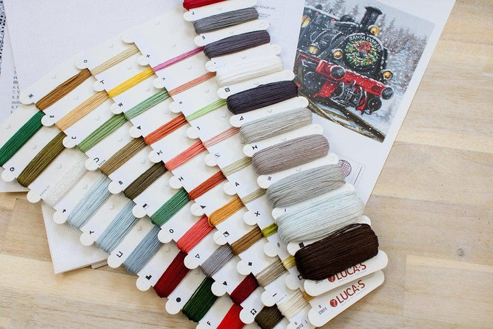 Santa's Express B2397L Counted Cross-Stitch Kit