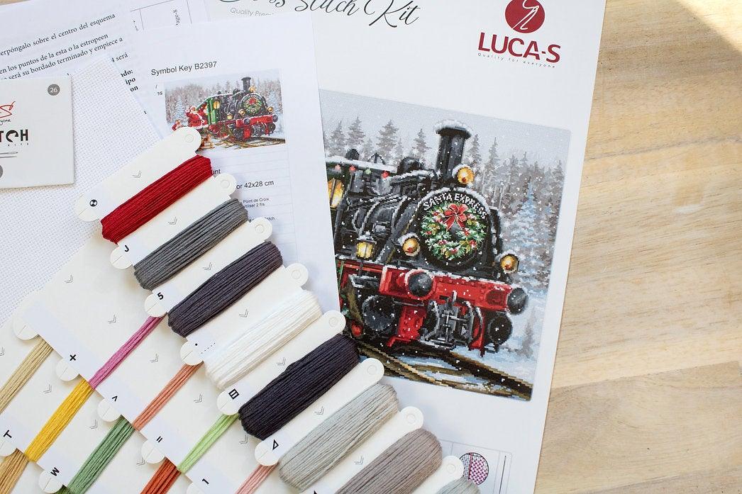 Santa's Express B2397L Counted Cross-Stitch Kit