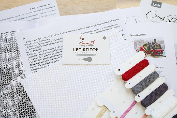 Santa's Express B2397L Counted Cross-Stitch Kit