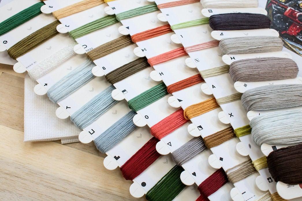 Santa's Express B2397L Counted Cross-Stitch Kit