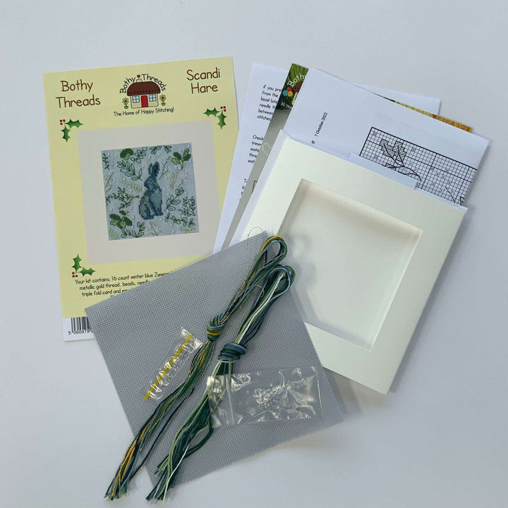 Scandi Hare Kit XMAS61 Counted Cross Stitch Kit