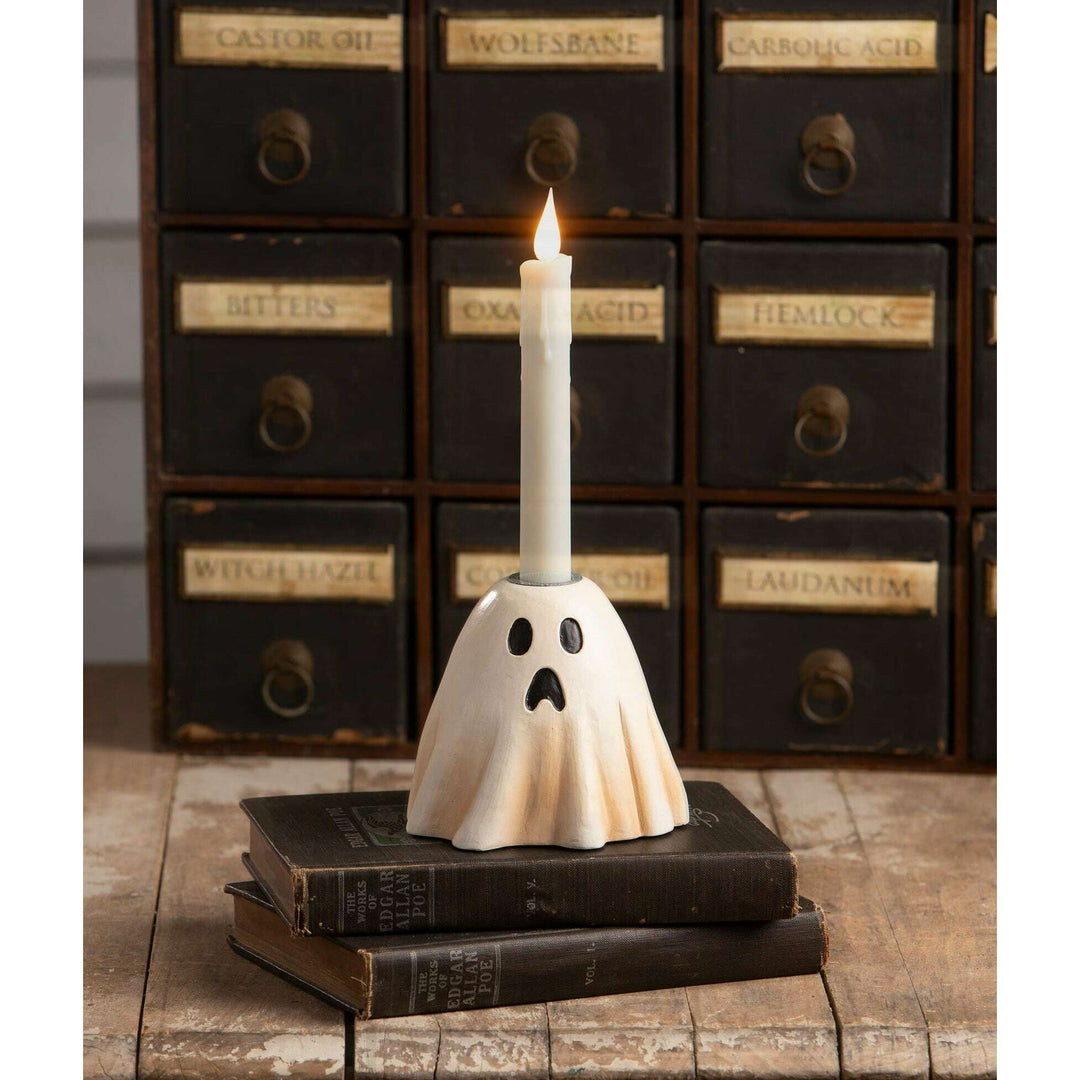 Scared Ghost Candlestick by Bethany Lowe Designs, halloween decor