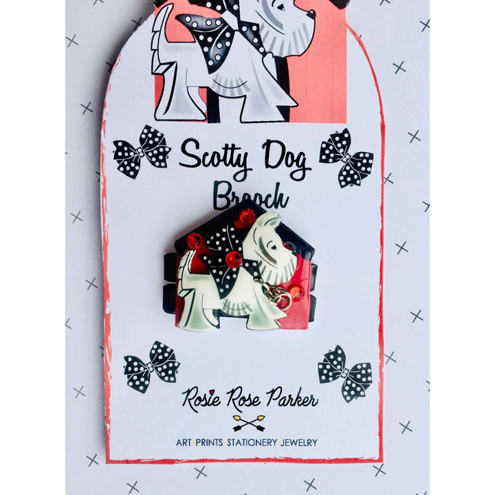 Scottie Dog Brooch by Rosie Rose Parker