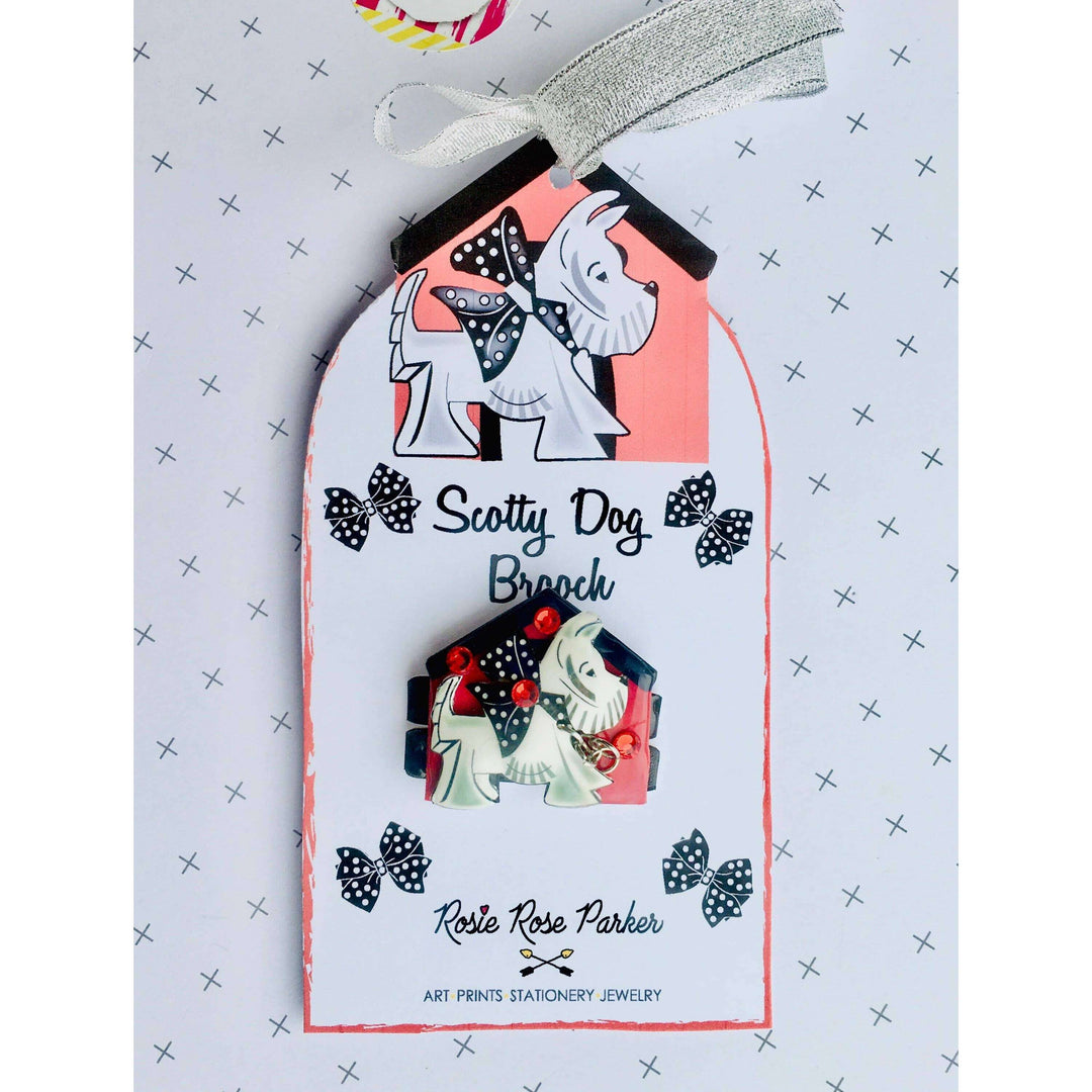 Scottie Dog Brooch by Rosie Rose Parker