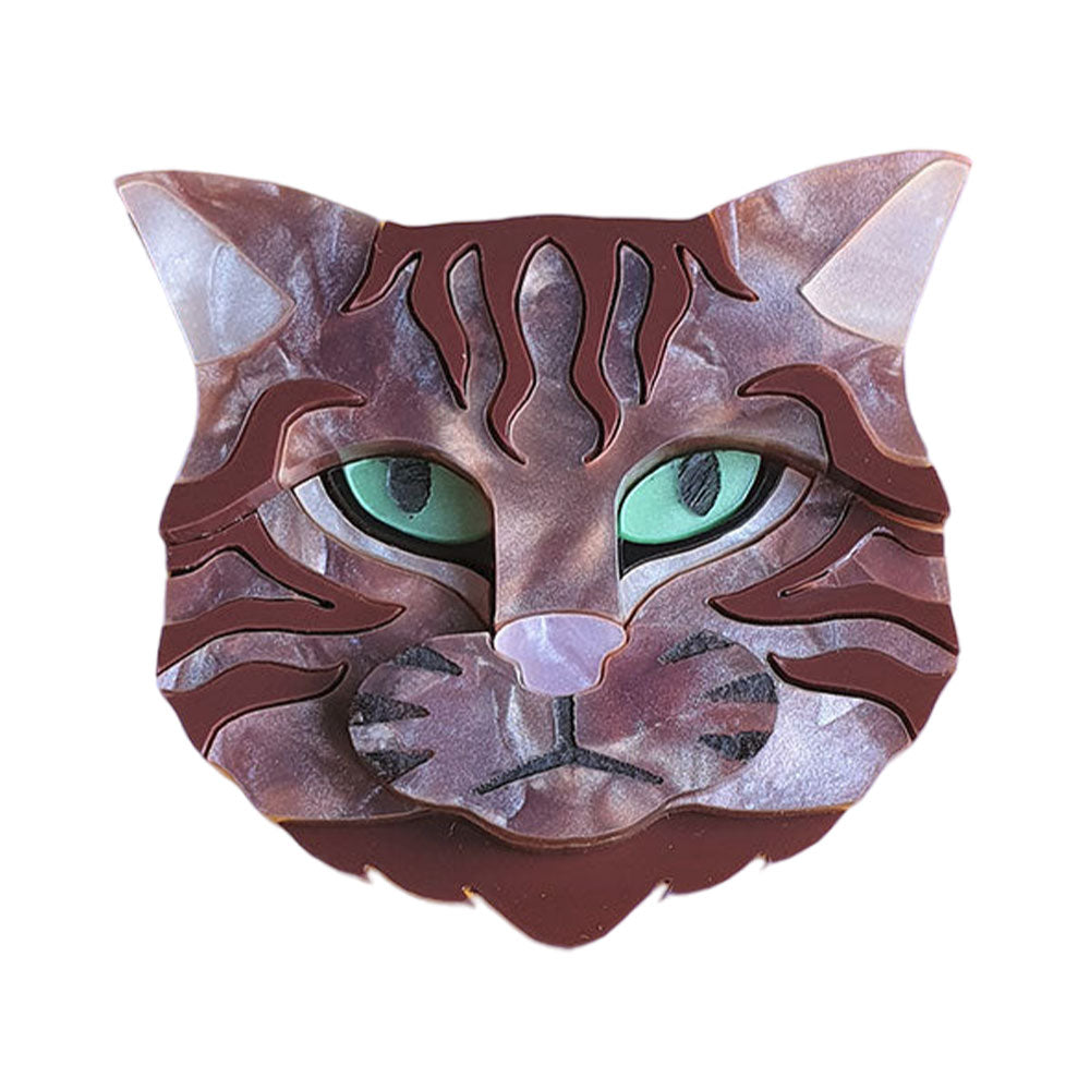 Scottish Wildcat Bronze Shimmer Colourway Necklace by Cherryloco Jewellery 1