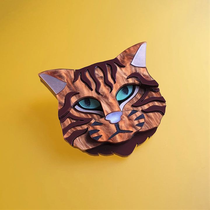 Scottish Wildcat Brooch by Cherryloco Jewellery 4