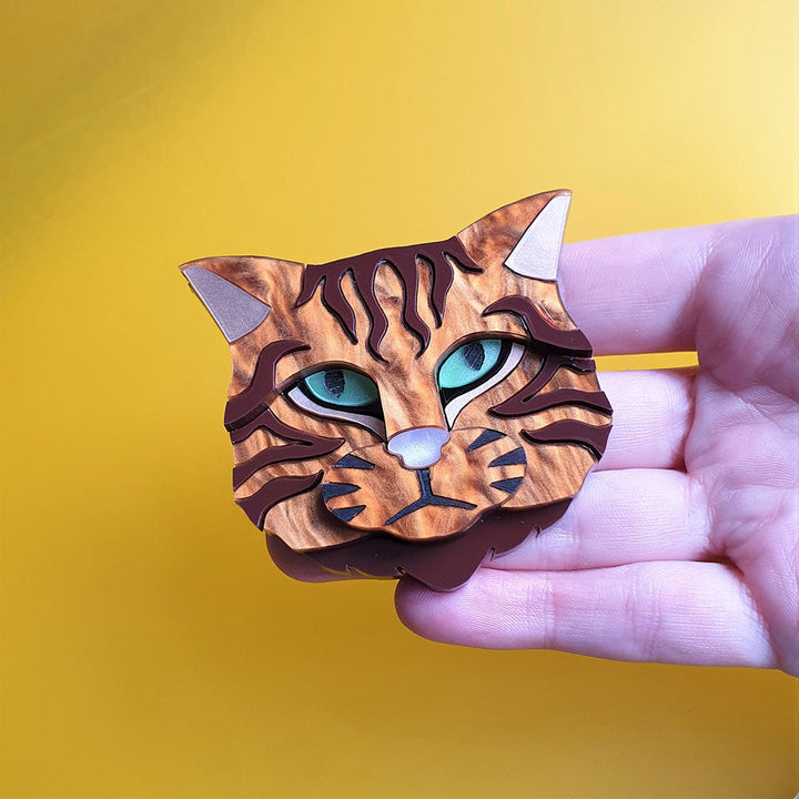 Scottish Wildcat Brooch by Cherryloco Jewellery 5