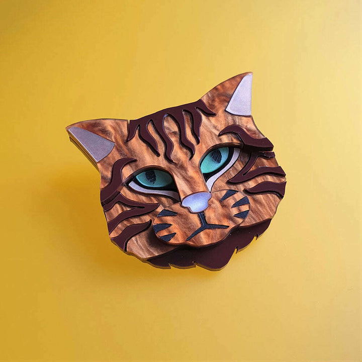 Scottish Wildcat Brooch by Cherryloco Jewellery 4
