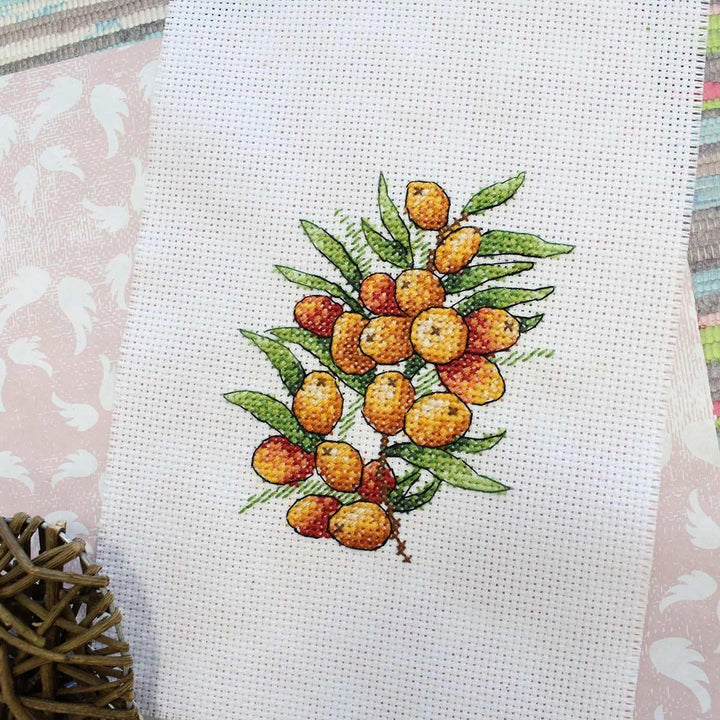 Sea Buckthorn Mood SM-591 Counted Cross Stitch Kit
