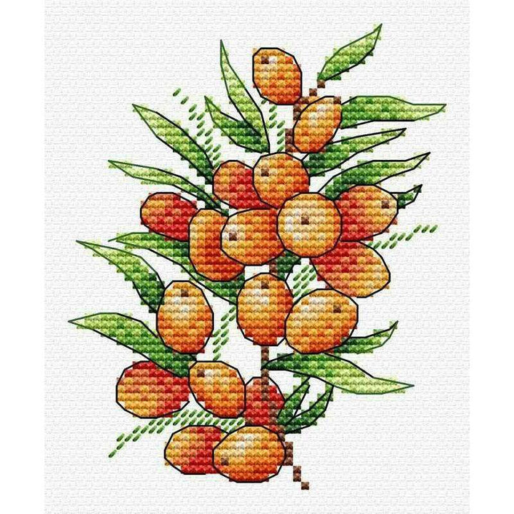 Sea Buckthorn Mood SM-591 Counted Cross Stitch Kit