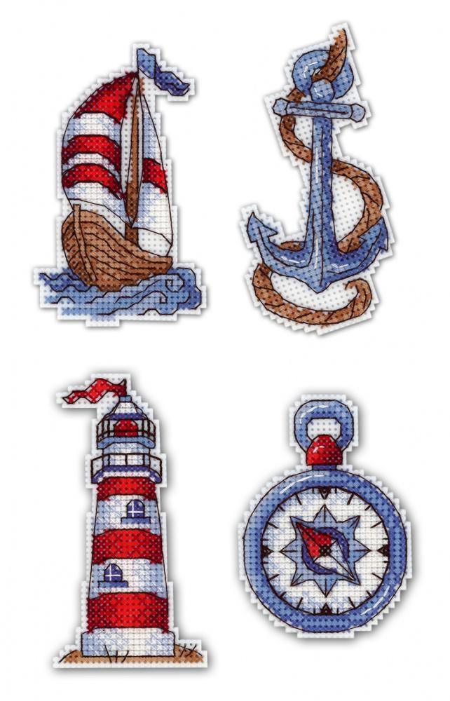Sea Mood P-275 / SR-275  Plastic Canvas Counted Cross Stitch Kit
